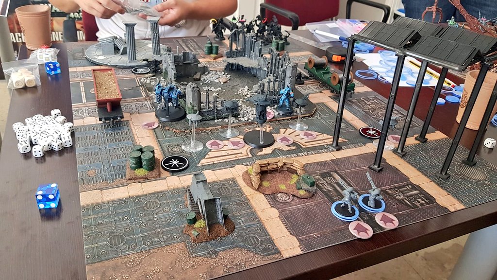 CarcosaR's tweet photo. Durante el día de ayer, tuvimos varias partidas de #Killteam #warhammer40k Por supuesto, en las salas del club, todos con mascarillas😷 https://t.co/jysz39ZlOb