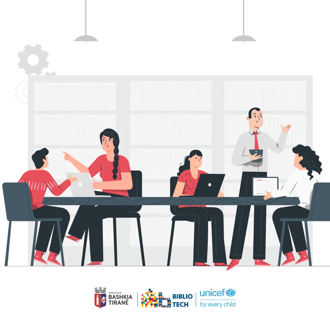 TiranaTech's tweet photo. Ju prezantojmë me @biblio_techs👩🏻💻
@BashkiaTirane & @albania_unicef kanë krijuar këndet #tech në funksion të komunitetit.
“M.Kokalari”, “H.Beqja”, "A.Moisiu” &“M.Treska” do të ofrojnë edhe edukim digjital, kodim, mjedise inovatore për #startups & hapësira miqësore me #friendlyWiFi https://t.co/zCVeG0l33Y