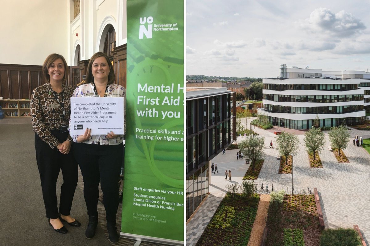 UniNhantsNews's tweet photo. Despite the pandemic, the University’s #mentalhealth first aid team (#MHFA)/@uonmhfa have been busy continuing to train members of the local community and preparing to extend this support:

https://t.co/OEsi3zFWTG 

@MHFAEngland

#mentalhealthawareness #mentalhealthfirstaid https://t.co/ko3v2z9Obb