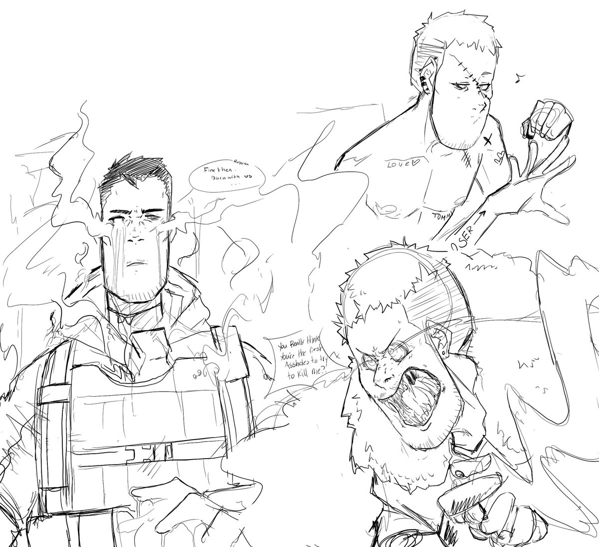 Some sketches from earlier 