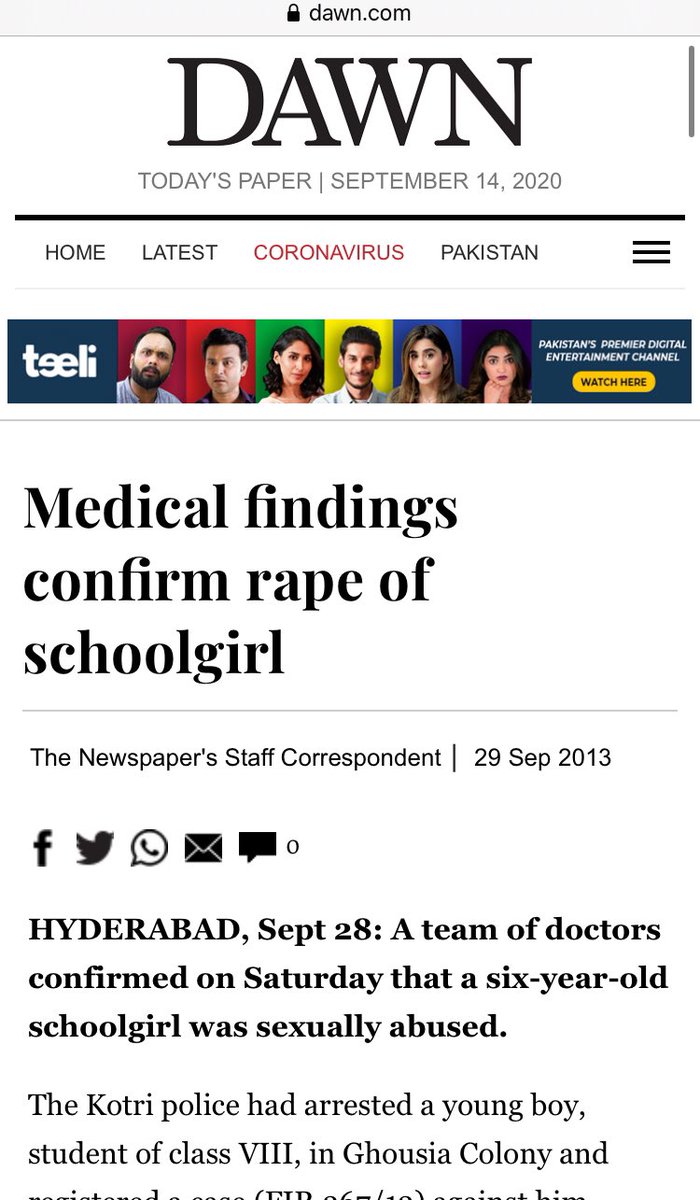 Eg 2: this  @dawn_com headline “Medical findings confirm rape of school girl” is too passive and indirect. There is no discernible culprit!Instead say: “Medical findings confirm school girl WAS RAPED.” This will force you to ask the question ‘by who?’Headline rating: 2/5