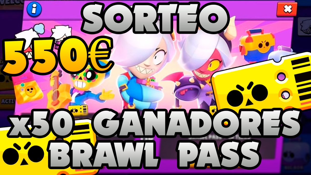 🔥SORTEO 50 BRAWL PASS 🔥 (x50 GANADORES x11€ Paypal)

REQUISITOS:

✅ Seguir a <a href="/JesucristianYT/">TheJesucristian 🍋</a> 
✅ Dar RT y me gusta
✅Mencionar a 2 amigos (Amigos, que os sigais mutuamente)

TODO EXPLICADO EN EL VIDEO DE HOY. ¡IMPORTANTE ESTO ULTIMO!

TERMINA EL SABADO 3/10