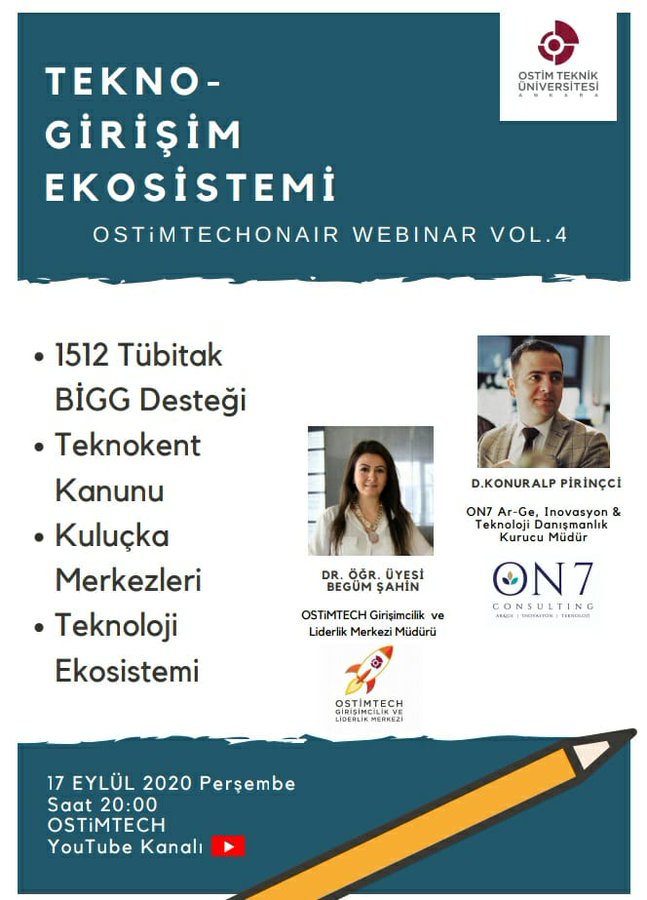 AnkaraEgitim06's tweet photo. OSTİM’de tekno-girişim webinarı

@ostimteknikuniv @otusem @OSTIMTECHGLM @ostimteknopark @myulek @beggums

https://t.co/Q9A3XmA6Gr https://t.co/hheJXpJ6en