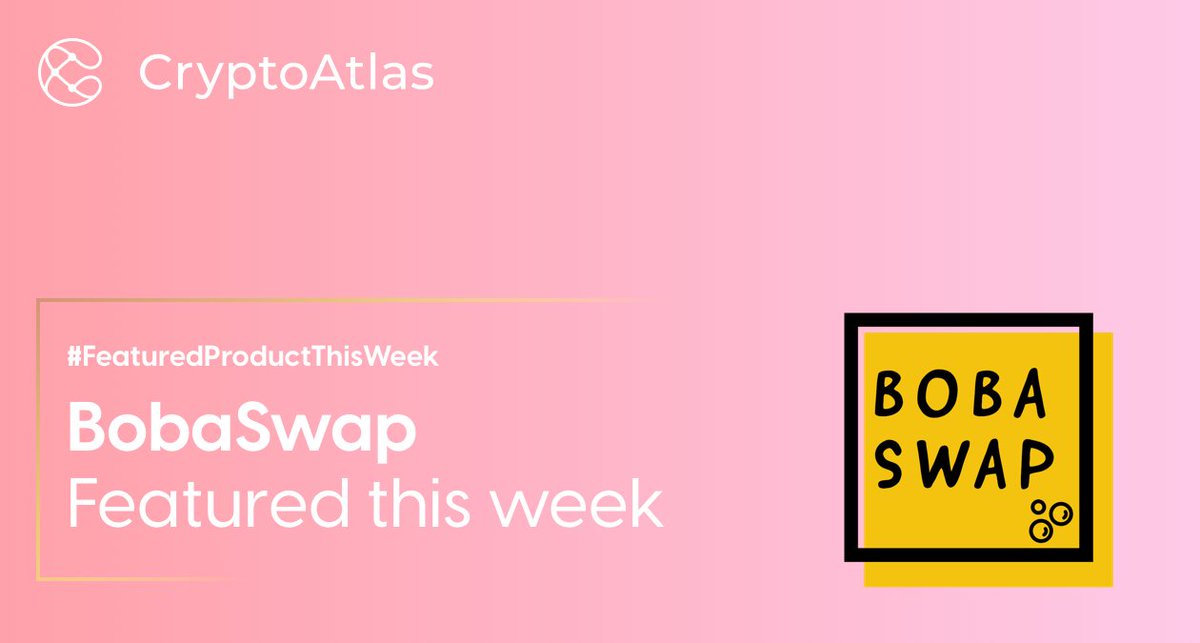 CryptoAtlas_io's tweet photo. Meet @BobaSwap: "Stake SushiSwap LP tokens for your fav beverage and dessert!"  #FeaturedProductOfTheWeek

BobaSwap's #TVL already broke the $20M mark in less than 8hrs - not a bad start 😄⚡

➡️ https://t.co/ZPbo0HDLIJ https://t.co/MKV6cpRfpF