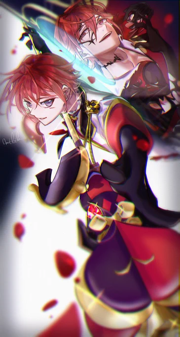 「「僕の勝ちだ」」
#ツイステファンアート 