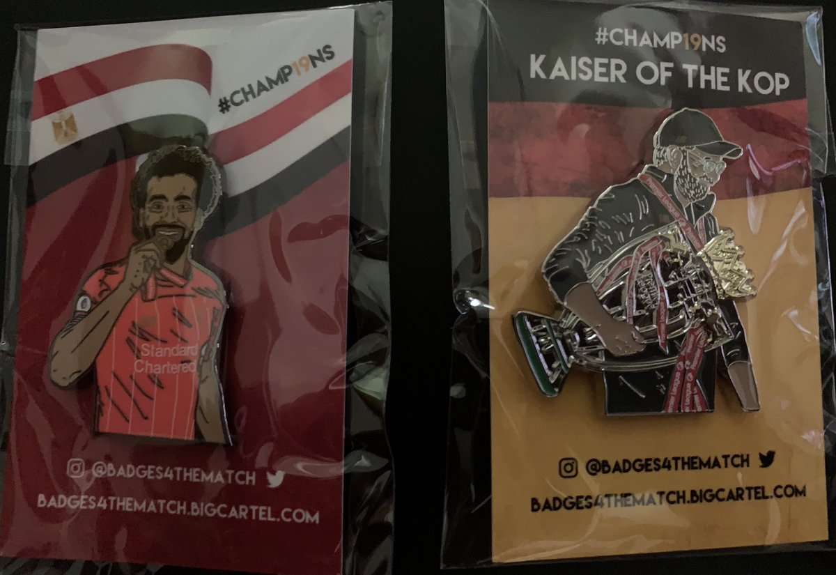 Tzafnat's tweet image. I mean, this is absolutely amazing 😍🤩 @Badges4TheMatch #LFCPinBadges #BadgeCollection #LFC  #Salah #Klopp