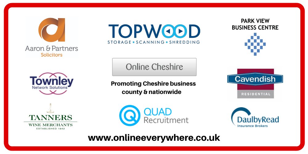 everywhereweb's tweet photo. Promoting Cheshire business county and nationwide
Search Online Cheshire at https://t.co/jUR2qapi7x

@TannersWines @park_business @Quad_Recruit @Townley_NS @DaulbyRead @AaronsLegal @Cavendish_res @topwoodltd https://t.co/tD8vveMosX