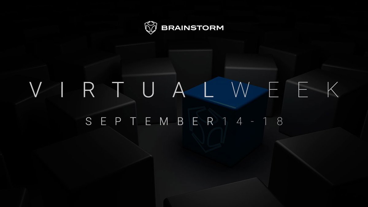 brainstorm3d's tweet photo. #MondayMotivation: a new #BrainstormVirtualWeek has just kicked off
Register now and attend our webinars and Youtube Live  sessions scheduled throughout the week
https://t.co/9RtVCkOxPT

#AR #VR #VirtualSet #storytelling #BroadcastTech #filmmaking #FutureTrends #VirtualProduction https://t.co/Nr012m7HvB