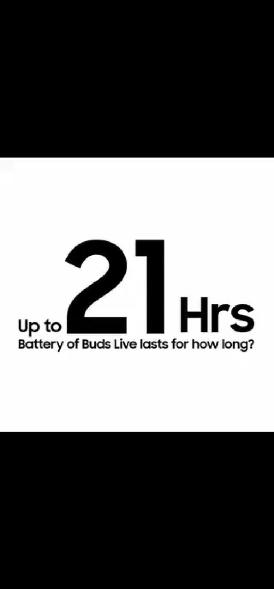 gvssjk's tweet photo. @SamsungIndia Long lasting battery for music lovers! Freaking 21 Hours!! #GalaxyBudsLive #galaxybeans #Samsung https://t.co/rOQOvPlVMs