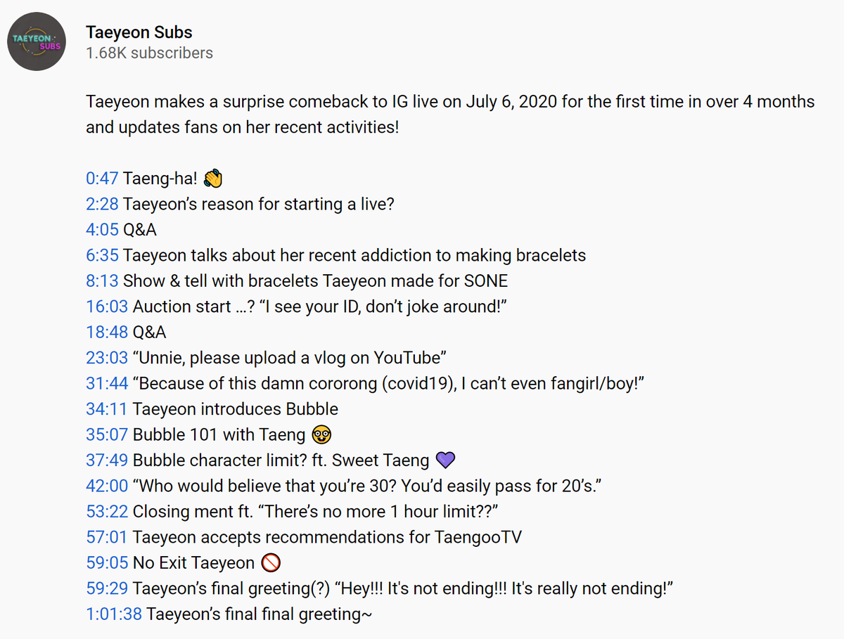 taeyeonsubs's tweet photo. Translator: @sonexjinro 
Timer/Typesetter: @taengab 

Check out the timestamps in the description! And thanks for your patience and support 💜 https://t.co/W6aSzU55HS