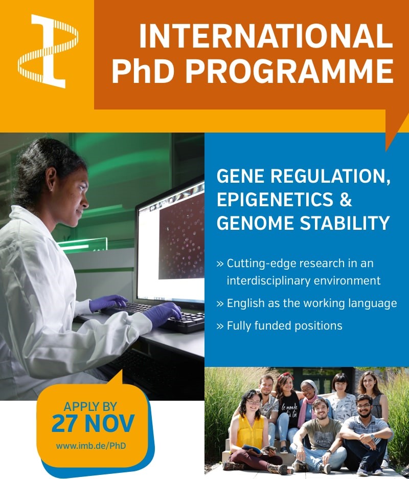 imbmainz's tweet photo. Looking for a PhD position? 👩🏾‍🔬🧑🏼‍🔬
Check out the open call of our #InternationalPhDProgramme!

➡️Apply by 27 November!

https://t.co/PD8ekWA3LX
https://t.co/sXalv0mkX4

#PhDposition #lifesciences
@IPPMainz @uni_mainz @UnimedizinM https://t.co/qj1kZeePqk