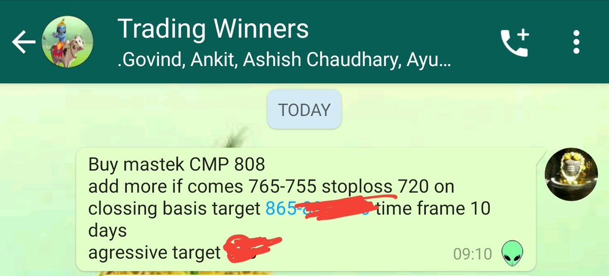 A8_krunal's tweet photo. Our Todays 1st call mastek 

808 to 865 

check out 1st target dot 865 days high 

865.0000000000000000

No aage no peeche 
Target means target 

Block buster hits 
levels accuracy 💪💪💪💪

#tradingwinners
#marketwinners
#mastek https://t.co/drj3pSErw6