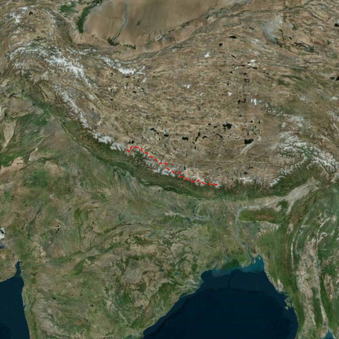TomTom's tweet image. Did you know that the international border between China and Nepal crosses the precise summit point of Mount Everest, which is 8,848 meters above sea level? #MapFactMonday #TomTomMaps