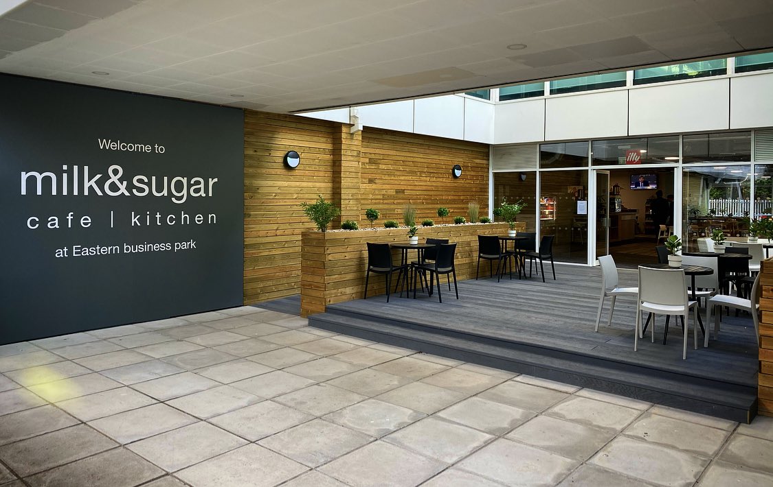 milkandsugarcdf's tweet photo. milk&amp;sugar.
Open.
Eastern business park.
St mellons.
#workspace #cafe #office #yourcafe #outdoor https://t.co/kcyQtTn9S2