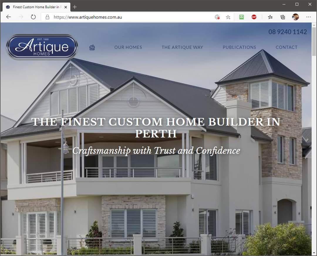 CalidoMedia's tweet photo. 🚀 #NewWebsite // We recently launched a new website for long established #Perth #customhomebuilder Artique Homes: https://t.co/lDJ8FH4bzv
🏠 #Perthbuilders #Perthbusiness #Perthwebsites #firedupdigitalmarketing 🔥 https://t.co/6avNvOijH2