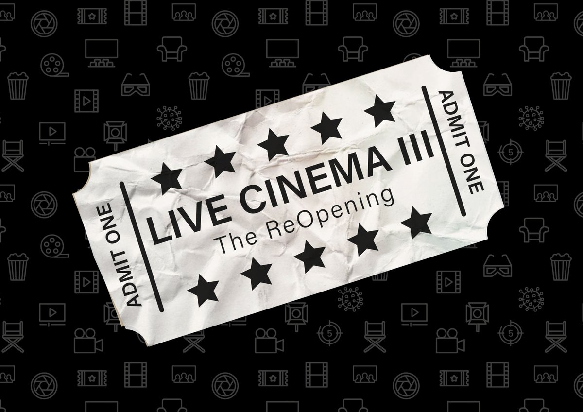 LIVE CINEMA III: THE REOPENING kicks off today and we are sold out. We're so chuffed.

2 days of free screenings, panels and workshops coming your way. Let us know what you think if you're joining us by using the hashtag #LCIII20