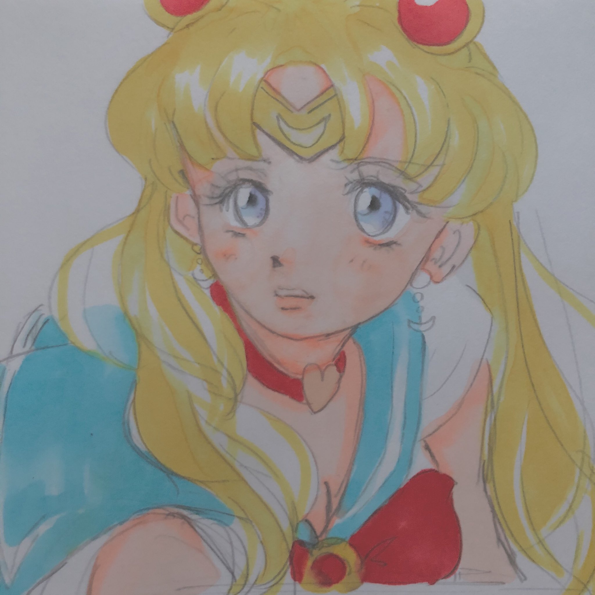 おえかき すっごい今更だけどセーラームーンチャレンジしてみてみた セーラームーン セーラームーンチャレンジ レトロ イラスト好きな人と繋がりたい お絵かきコラボ 絵描きさんと繋がりたい イラスト好きと繋がりたい T Co Abdra8nrls