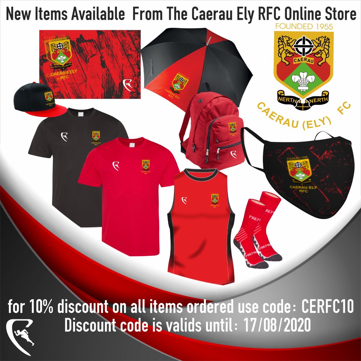 ClassicSportsW's tweet photo. Next production run for @caerauelyrfc masks is tonight. If you require , please go to your club shop on Classic https://t.co/ga9944sQSy to order. All orders placed by 12.00 midnight will be ready tomorrow #facemasks #CERFC https://t.co/JwVbT2NPQQ
