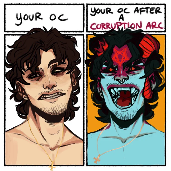 corruption arc ivan makes a wrong deal #OCArcMeme 