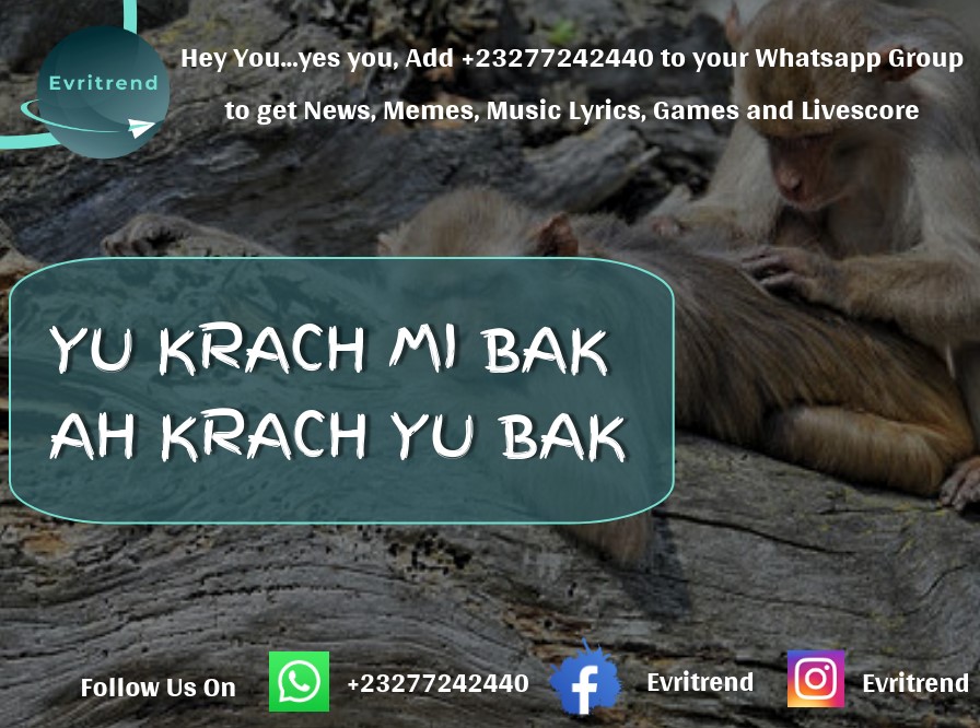 evritrend's tweet photo. One good turn deserves another

#Evritrend #KrioProverb🇸🇱🇸🇱 #SierraLeone #SierraLeonean #entertainment #parables #Proverbs #memes #tips #africa #african #blacklivesmatter #fun #goodvibes 🙃 https://t.co/avLQSAR36s