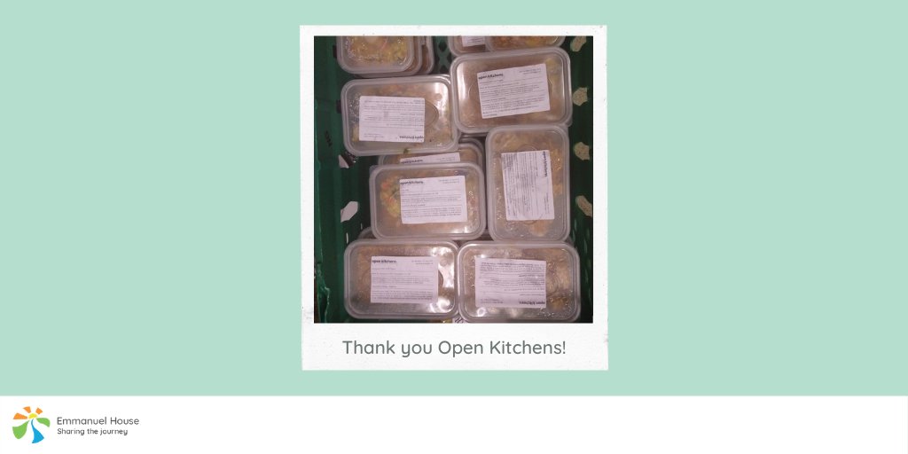 emmanuel_house_'s tweet photo. Thanks to our friends at @OpenKitchensUK for providing our shelter guests with these freshly prepared meals. These freshly made meals will give vital nutrition as we head into the colder months. Please get in touch if you can help with cooking for the shelter #openkitchens https://t.co/xdPdxfaD2x