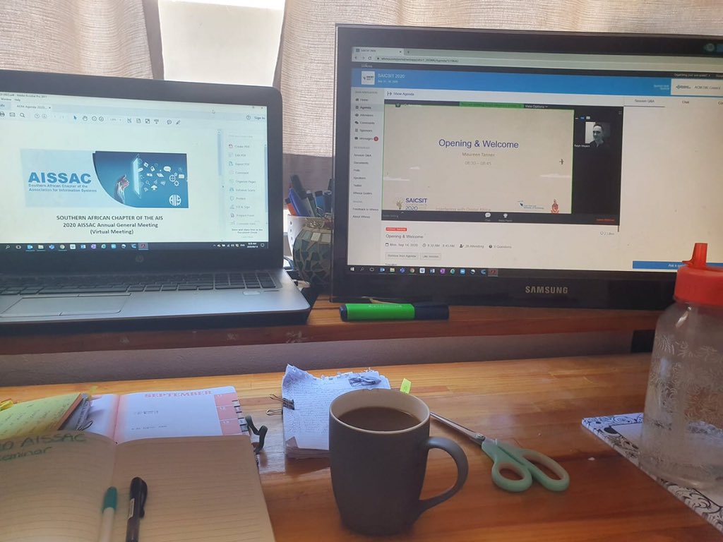 Oosterwyk's tweet photo. 2020 Virtual #aissac Seminar is underway. #saicsit2020 @AIS_SAC @saicsit https://t.co/Q4kDtw4FVb