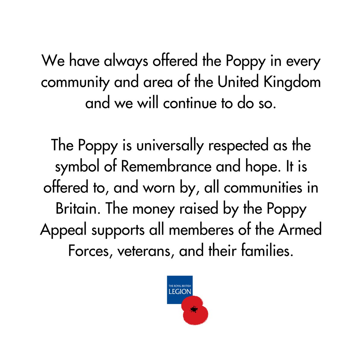 Royal British Legion tweet media