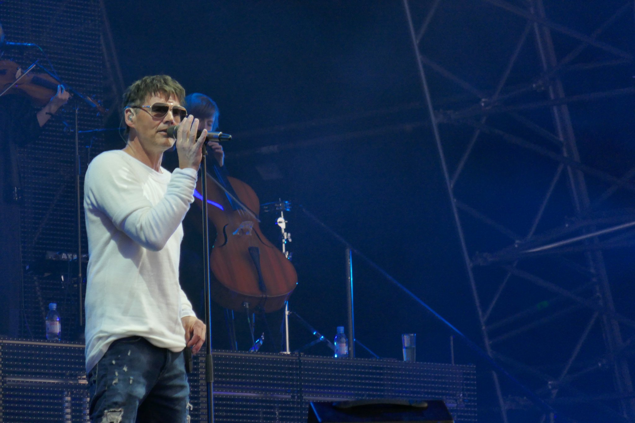 Happy birthday to Morten Harket - took this at Cambridge FC, 2018. 