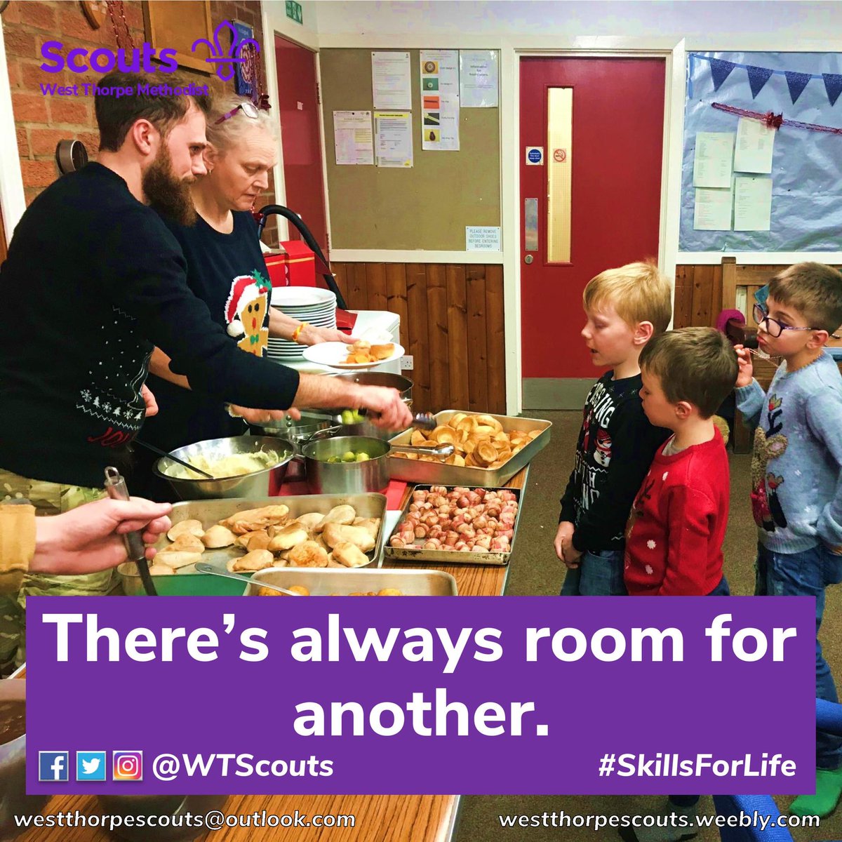 VOLUNTEERS NEEDED! At West Thorpe, our success is purely built on the dedicated work of all of our group volunteers.

We need photo takers, sandwich makers, minibus drivers - or anything you can offer! Your time will be well worth it... and the food is pretty good 😉 

#Volunteer