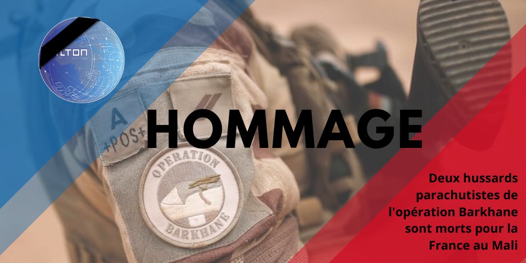 MiltonInnov's tweet photo. Milton rend hommage et témoigne de son profond respect suite à l'annonce de la mort de 2 soldats du 1er régiment de hussards parachutistes de Tarbes, lors de l'opération Barkhane le 5 septembre 2020. Nos pensées accompagnent également leurs familles et leurs frères d’armes. https://t.co/y6nAnJzioR