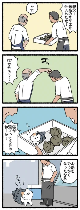 ねこようかい さざえおに
#ねこようかい 