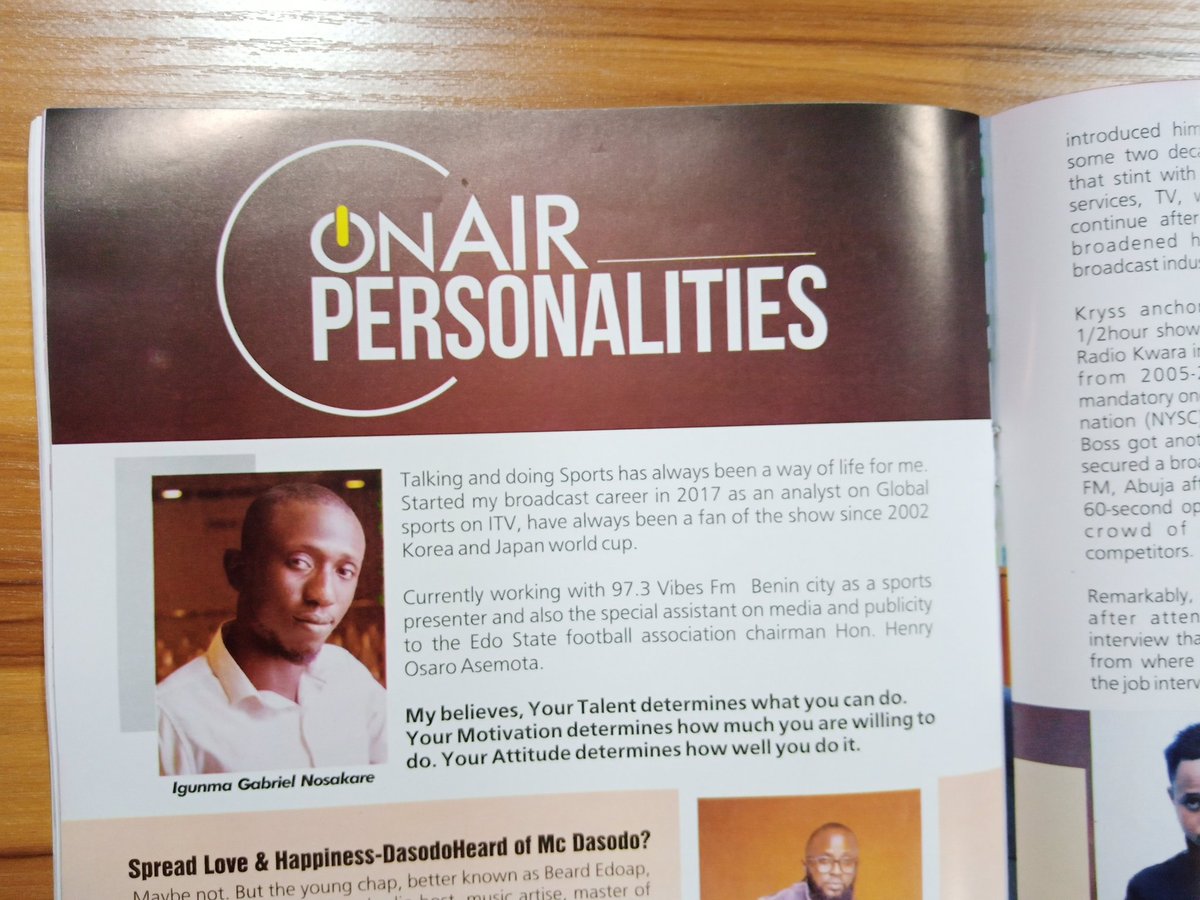 NosaIgunma1's tweet photo. Thank God for Mercy, got featured on the late edition of @S-Edgemag big thanks to the editorial team. I'm humbled and honored https://t.co/h0ycdL2xMv