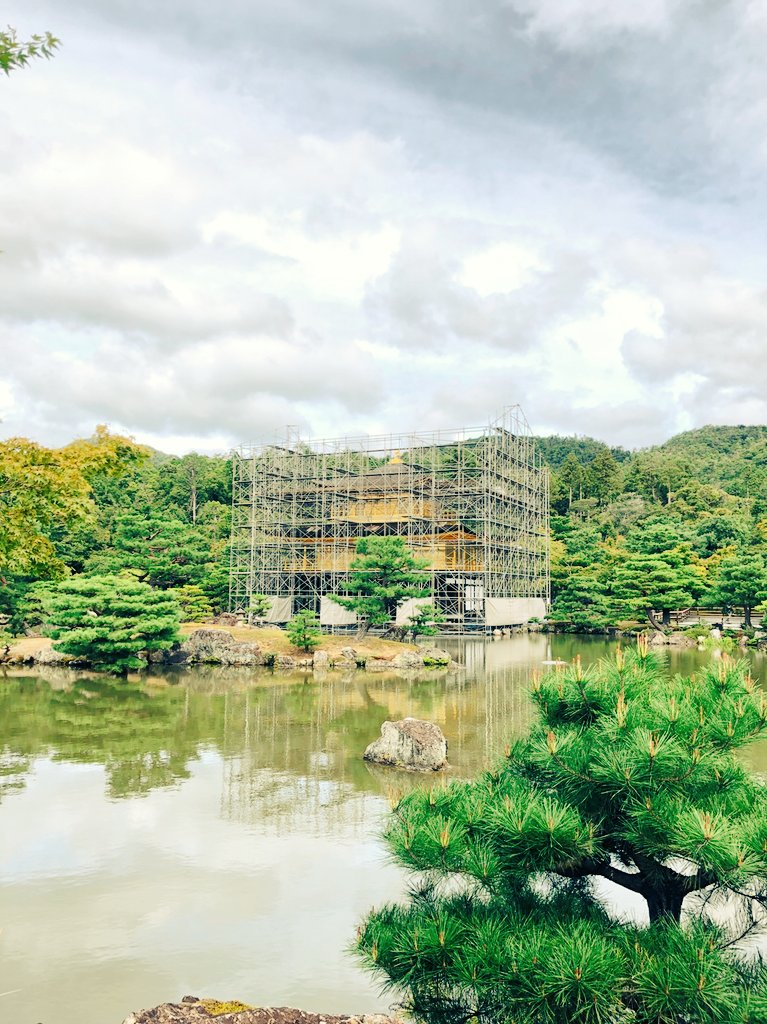 AIRA_ORBIS's tweet photo. 近場の京都ぶらり旅に。
のんびりリフレッシュ&amp;寺社めぐり
金閣は残念ながら修繕中で足場が(´･ω･`) https://t.co/EChTzf7hBF