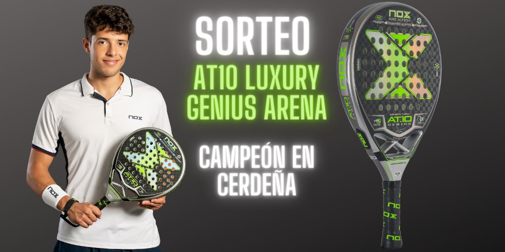 Celebremos el torneazo de Agustín Tapia en el #wptsardegnaopen🇮🇹  SORTEANDO una pala AT10 GENIUS ARENA. ¿Qué debes hacer?
1. Síguenos <a href="/noxpadel/">noxpadel</a>
2. Sigue a <a href="/agustapiacarp/">Agustin Tapia</a>
3. Nombra a 3 compañer@s 
Sorteo el 22-09. ¡SUERTE! 
Bases legales: bit.ly/32pGfJJ