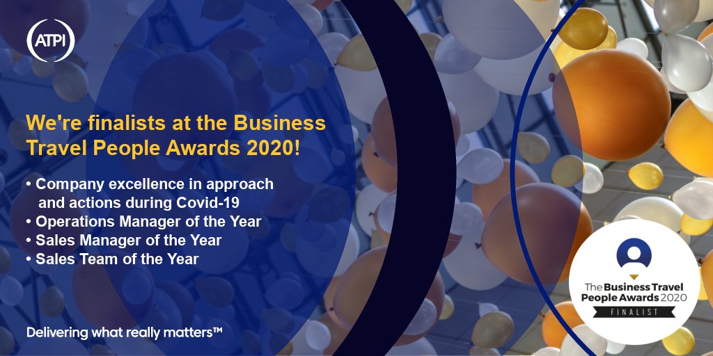 ATPI_Travel's tweet photo. Did you know we've been shortlisted in four fantastic categories at @ThePeopleAwards?

Congratulations to our finalists:
🎉Company excellence in approach and actions during Covid-19 
🥂Operations Manager of the Year
🎉Sales Manager of the Year 
🥂Sales Team of the Year https://t.co/HhWhGvR01e