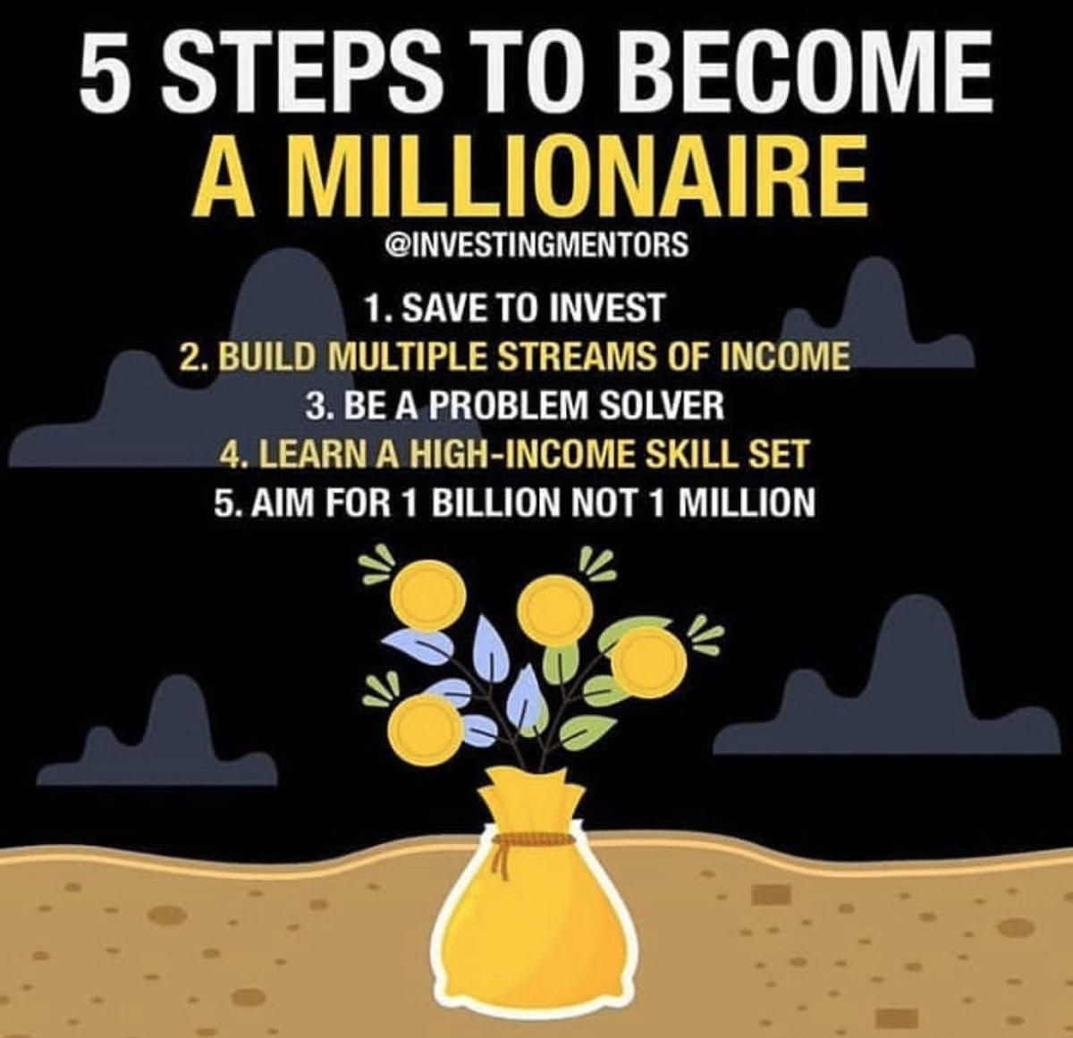 𝙁𝙞𝙫𝙚 𝙨𝙩𝙚𝙥𝙨 𝙩𝙤 𝙗𝙚𝙘𝙤𝙢𝙚 𝙖 𝙢𝙞𝙡𝙡𝙞𝙤𝙣𝙖𝙞𝙧𝙚 #Takerisk