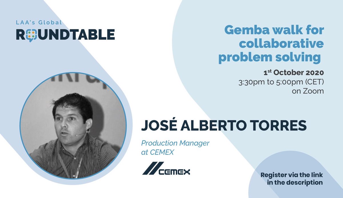 Join me in this GEMBA WALK Roundtable where we will discuss interesting insights of this Lean Tool, that will you access to new endeavors! Thanks to <a href="/Lean_LAA/">Lean Analytics (LAA)</a> for the opportunity! See you there! lnkd.in/eYf6JEg