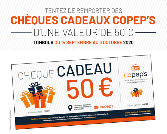 Lancement de la tombola COPEP'S organisé sur la  #Côtière #3CM : 30000 Euros de chèques-cadeaux à gagner et à dépenser dans les commerces du territoire. 3cm.fr/Lancement-de-l…