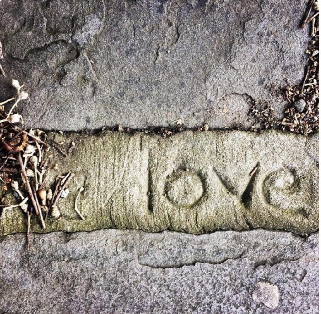 sharecommunity_'s tweet photo. With all that’s happening in the world, let’s hold on to love, for ourselves, each other &amp; the Earth. This ‘love’ is in the pavement at Waterloo Gardens, Roath. Love in the fabric of the city #beautifulworld #sharing #solidarity #belonging #playfulness #responsibility #openness https://t.co/zfDoQDOVN5