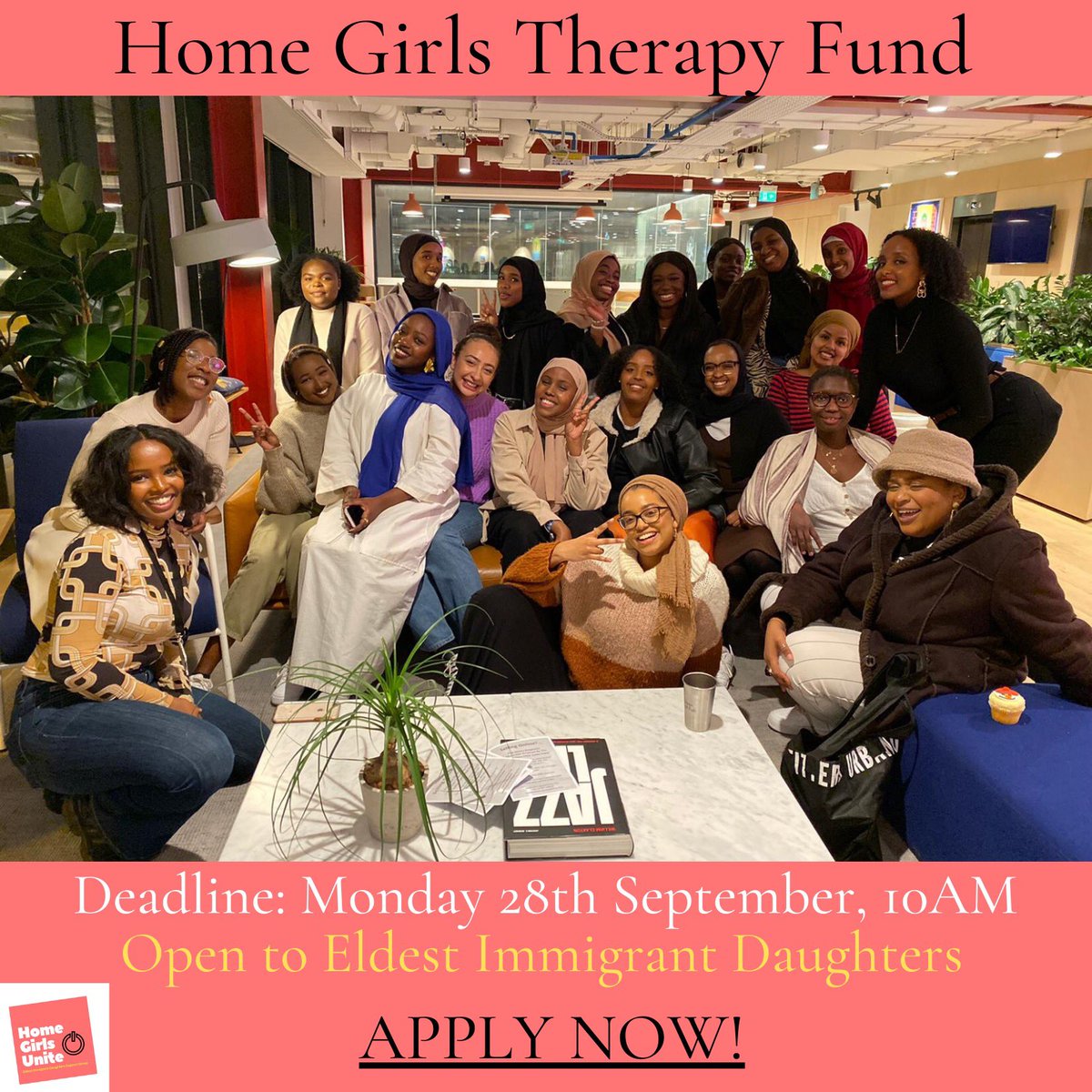 HomeGirlsUnite's tweet image. Our therapy fund application is open. For eldest daughters who need financial support to access therapy. 

Any questions drop us a line 
Hello@homegirlsunite.com 

Please share ✨

docs.google.com/forms/d/e/1FAI…