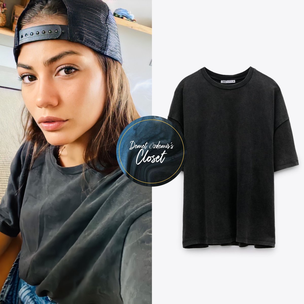 DemetOCloset's tweet photo. Demet via Instagram, September 14th 2020
————
In this new cute selfie, Demet can be seen sporting her @zara outfit! She wears the Basic Shirt ($19.90/code: 1443/155) &amp; Paperbag Waist Denim Shorts ($35.90/code: 6147/062).
https://t.co/d5eDQfY37q https://t.co/yMrnxtpLYP