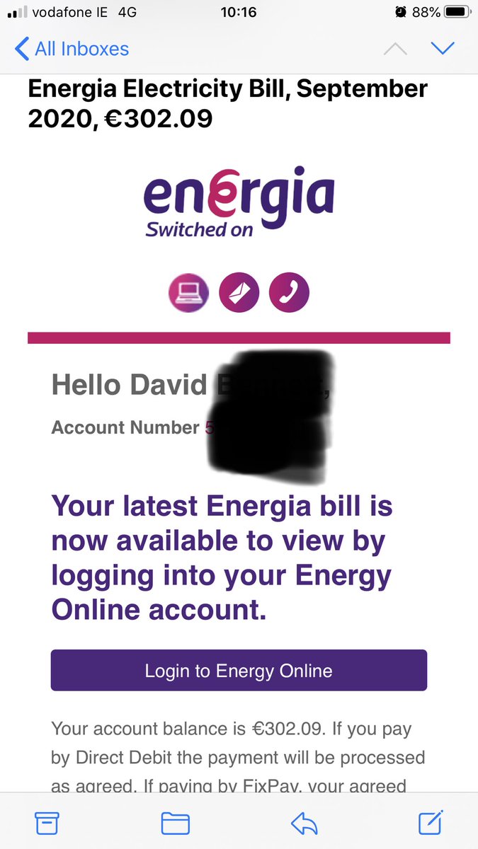 dbennett1231's tweet photo. ⁦@EnergiaEnergy⁩ amazing we were away all August and September with no heating on and this is the bill! Robbing people. ⁦⁦@bonkers_ie⁩ ⁦@ElectricIreland⁩ ⁦@sseairtricity⁩ https://t.co/tDIp9njFfD