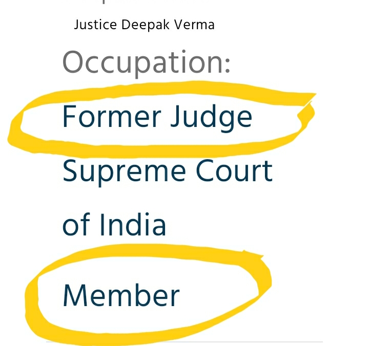 To create sphere of influence within Judiciary/ to bend courts in own interest,  #HRLN has kept influential Retd judges as Trustees of  #FCRA beneficiary patron Socio Legal Information Centre- SLIC! Its Chairperson was Late SC judge Justice H Suresh n Member Justice Deepak Verma