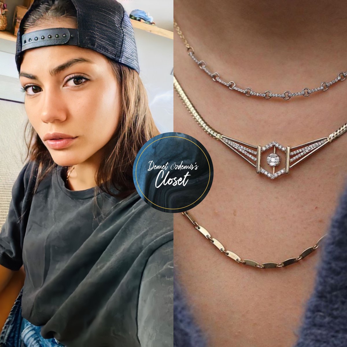 DemetOCloset's tweet photo. D paired her look with her beloved @balenciaga Track.2 Open Sneakers (€775 via @farfetch) &amp; @yankees New Era MLB Trucker Cap (£23 via @asos). Her look is accessorised with @/baguette_jewellery’s necklace (unavailable)! https://t.co/yAXD8o53Wu
