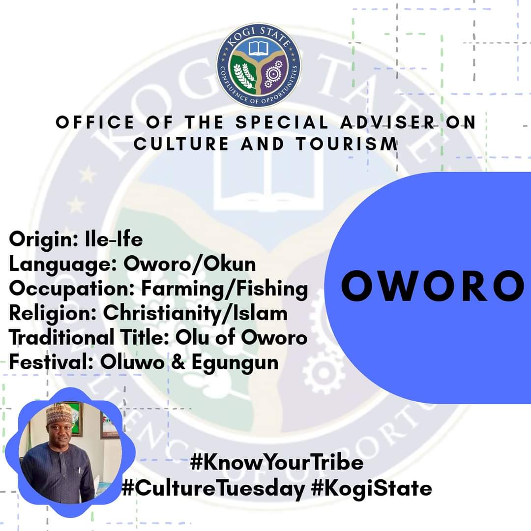 KogiSACT's tweet photo. THE OWORO PEOPLE OF KOGI STATE

"The Ọwọrọ ethnic nationality represents a group of people around the Niger-Benue confluence, speaking a Yoruba dialect called Oworo. They are generally classified as part of Northeast Yoruba (NEY) of the Yoruba people.

#ebigo #KogiSACT https://t.co/oLlXFhCT7m
