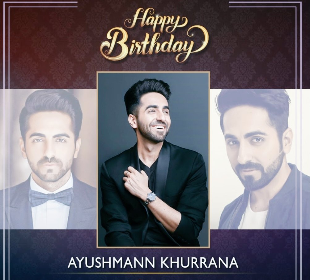 Happy birthday AYUSHMANN KHURRANA  