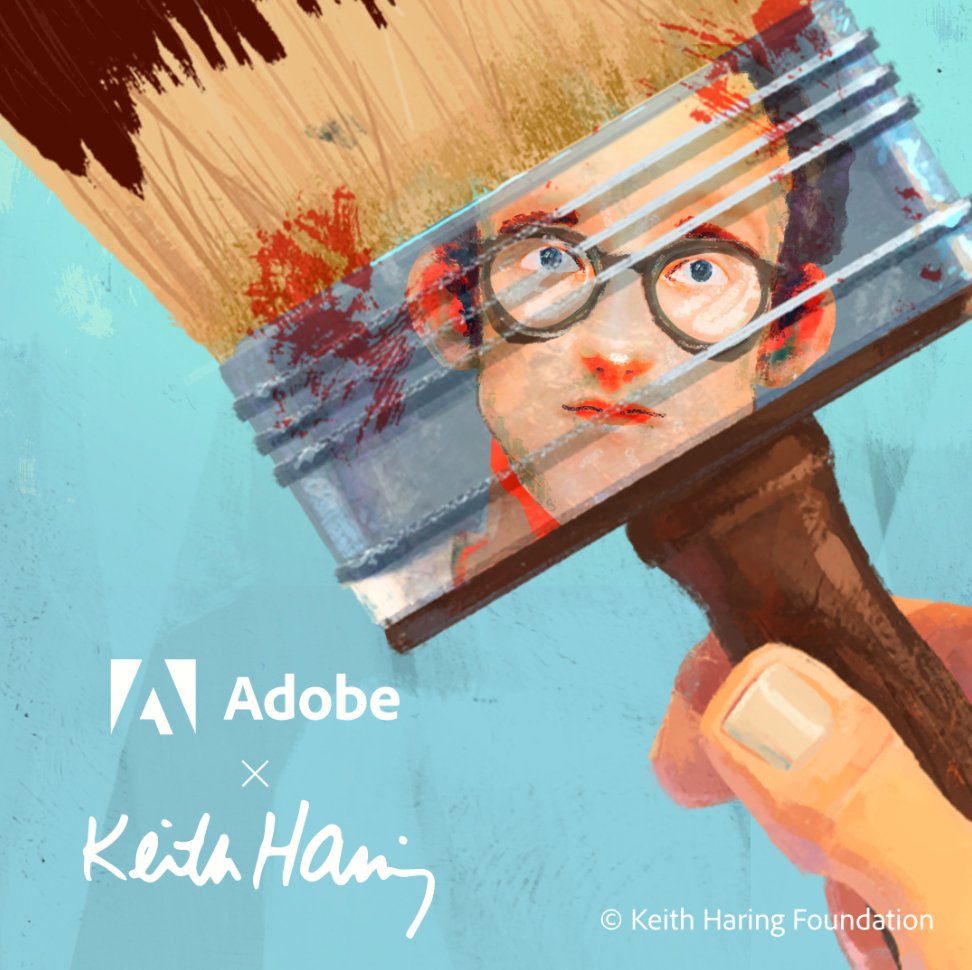 „Art is for everybody!“, davon war #KeithHaring überzeugt. Wir sind es auch. Deshalb haben wir Lieblingstools der Pop-Art-Ikone originalgetreu digitalisiert und alle können mit den kostenlosen Brushes seine Botschaften weiter verbreiten: adobe.ly/2F87L5u #AdobexKeithHaring