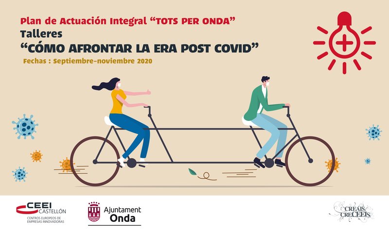 CEEICastellon's tweet photo. Últimos días para inscribirse en los talleres gratuitos de la mano de #CEEICastellón y @OndaAjuntament, para emprendedores y empresarios de #Onda: “Cómo afrontar la era post-#COVID__19". ¡Comenzamos este jueves 17!

Más información e inscripciones 👉https://t.co/nBBg0rlI7R https://t.co/wczkFQtWpt
