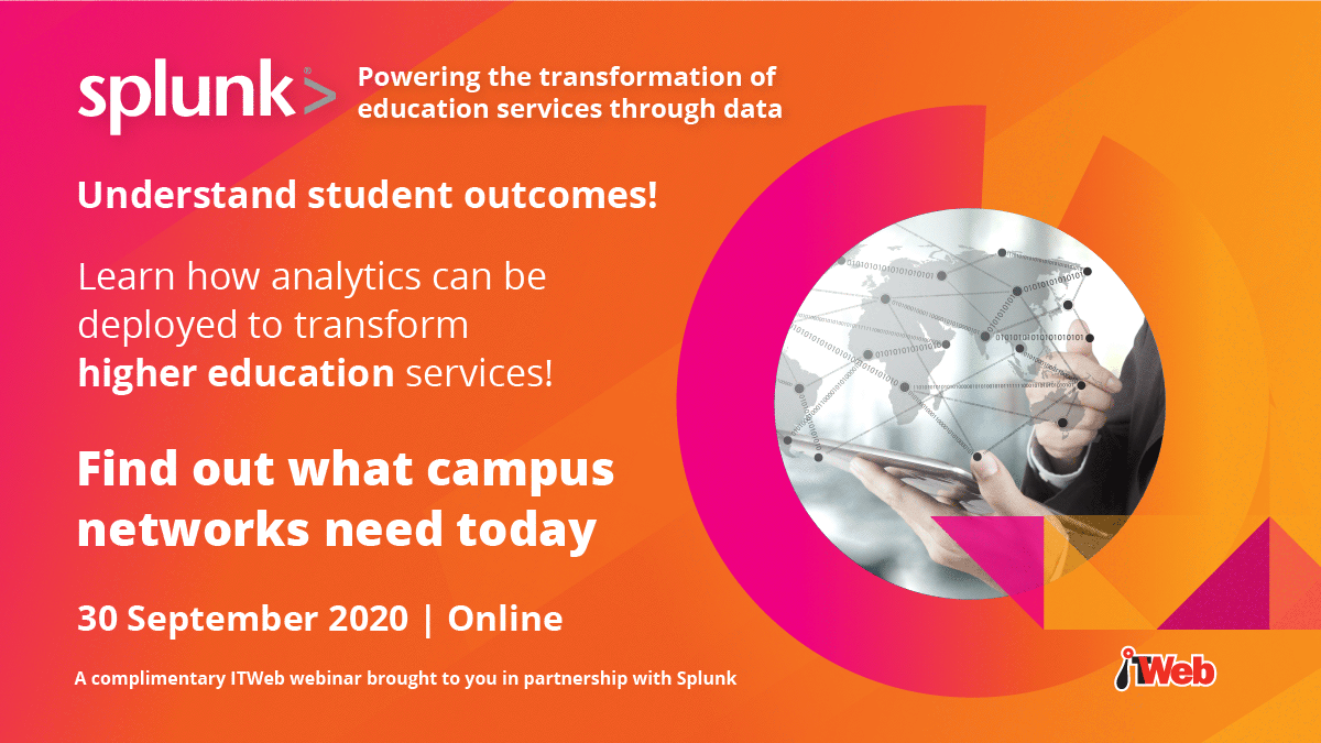 ITWeb's tweet photo. Data is an untapped opportunity for institutions of higher education. Find out what campus networks need today, register your slot at this upcoming Splunk webinar!
#Splunkwebinar #SplunkUniversitiesWebinar @splunk
https://t.co/bpZ8lpWoYy https://t.co/FeB8SJbws5