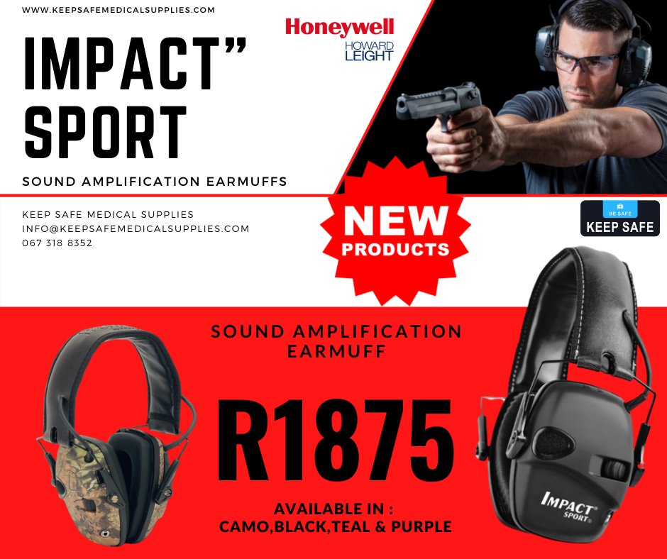 KeepMedical's tweet photo. New product !!! Earmuff- IMPACT” SPORT Sound Amplification Earmuff
#honeywell #howardleightimpactsport #sportshooting #mining #military # https://t.co/c4Oefdhunv